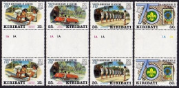 Kiribati 410-413 Gutter, MNH. Mi 408-411. Scouting Year 1982. Aid, Boat Repairs, - Kiribati (1979-...)