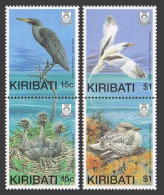 Kiribati 522-525 Pairs, MNH. Mi 517-520. Birds 1989. Heron, Brood, Tropic-birds. - Kiribati (1979-...)