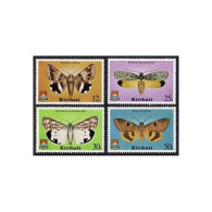 Kiribati 356-359, MNH. Mi 354-357. Butterflies 1980. Achaea Janata, Ethmia, Anua - Kiribati (1979-...)