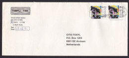 Denmark: Cover To Netherlands, 1991, 2 Stamps, Map, Europa, CEPT, Europe (minor Creases) - Storia Postale