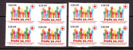 Bosnia:BiH 2016  Charity Stamp Red Cross   Mi.No.35+0.50 Self Adhesive Block Of 4 MNH - Bosnia And Herzegovina