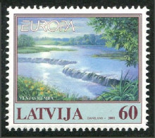 Latvia 528, MNH. Michel 544. EUROPA CEPT-2001. Lake. - Lettonia