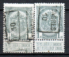 1486 Voorafstempeling Op Nr 81 - TONGRES 10 - Positie A & B - Rollo De Sellos 1900-09