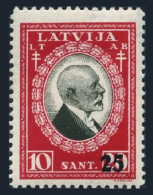 Latvia B78,MNH.Michel 185. Janis Cakste, 1st President, Surcharged, 1931. - Lettland