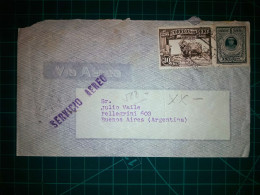 PÉROU, Air Enveloppe A Circulé Par Avion Jusqu'à Buenos Aires, Argentine Avec Une Variété De Timbres-poste. Année 1938. - Pérou