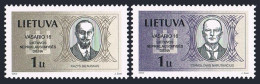 Lithuania 711-712,MNH.Kazus Bizauskas,Stanislovas Naruvavicius.Independence 2002 - Litauen