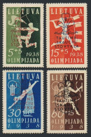 Lithuania B47-B50,MNH.Mi 421-424. National Scout Jamboree,1938.Javelin,Archery, - Litouwen