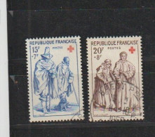 1957 N°1140 Et 1141 Croix Rouge Oblitérés (lot 32a) - Used Stamps