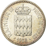 Monnaie, Monaco, Rainier III, Charles III, 10 Francs, 1966, SUP, Argent - 1960-2001 Francos Nuevos