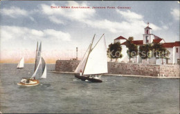 72081887 Chicago_Illinois Daily News Sanitarium Jackson Park Sailing Boat - Autres & Non Classés