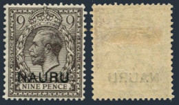 Nauru 11, Hinged. Michel 10. George V, 1916 Overprinted In Black. - Nauru