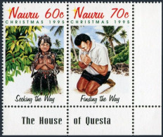 Nauru 430-431a Pair,MNH.Michel 426-427. Christmas 1995.Seeking The Way. - Nauru