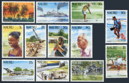 Nauru 285-296, MNH. Mi 287-298. 1984. Coastal Scene: Fishing, Golfer,Tennis,Jet, - Nauru