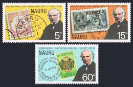Nauru 195-197,197a Sheet,MNH.Michel 192-194,Bl.2. Sir Rowland Hill,1979. - Nauru