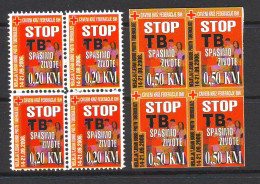 Bosnia:BiH 2006  Charity Stamp Red Cross TBC   Mi.No.16+0.50 Self Adhesive Block Of 4 MNH - Bosnia Herzegovina