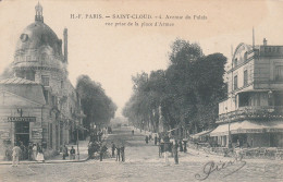 REF.AC . CPA . 75 . PARIS . SAINT CLOUD . AVENUE DU PALAIS . CAFE LA CIVETTE ET PAVILLON DE PARIS - Sonstige & Ohne Zuordnung