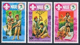 Niue 372-374, MNH. Michel 492-492. Scouting Year 1982. Baden-Powell. - Niue