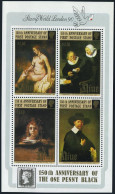 Niue 586 Ad Sheet, MNH. Michel Bl.116. London-1990.Paintings By Rembrandt. - Niue