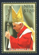 Niue 797, MNH. Pope Benedict XVI, 2005. - Niue
