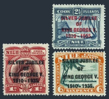 Niue 67-69, MNH. Michel 52-54. King George V Silver Jubilee Of The Reign, 1935. - Niue