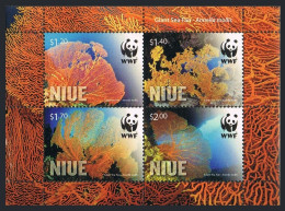 Niue 881a Sheet,MNH. WWF 2012.Giant Sea Fan. - Niue