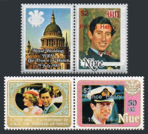 Niue 455-456-label, MNH. Michel 594-595. Prince Henry,15.09.1984.Prince Charles. - Niue