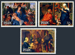 Niue 232-234, MNH. Michel 218-220. Christmas 1978. Paintings By Durer. - Niue