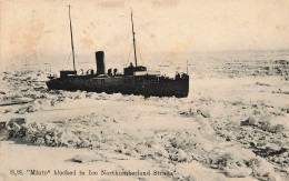 S/S Minto Blocked In Ice Northumberland Straits Boat - Zonder Classificatie