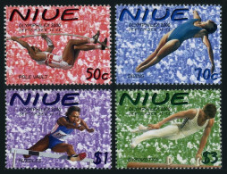 Niue 748-751, MNH. Mi 945-948. Olympics Sydney-2000. Pole Vault, Diving, Hurdles - Niue