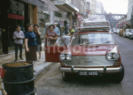 1969 UK PLATE AUSTIN 3 LITRE CAR RUE DU COMMERCE PARIS FRANCE 35mm AMATEUR DIAPOSITIVE SLIDE Not PHOTO No FOTO NB4129 - Diapositivas