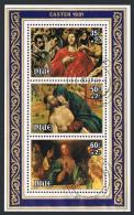 Niue B47-B50,CTO.Michel Bl.44-47. Easter 1981.El Greco,F.Gallego,de Pontorno. - Niue