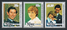 Niue 357-359, 359a, MNH. Mi 463/3, Bl.57 BIRTH OF PRINCE WILLIAM OF WALES, 1982. - Niue