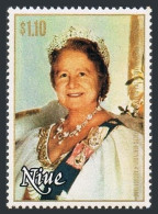 Niue 291, 292, MNH. Mi 356, 357 Bl.37. Queen Mother Elizabeth, 80 Birthday,1980. - Niue