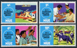 Niue 151-154, MNH. Michel 128-131. Alofi Whart, Health Service, Cattle. 1972. - Niue