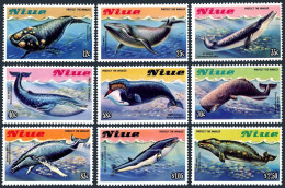 Niue 380-388, MNH. Michel 502-510. Save The Whales Campaign, 1983. - Niue