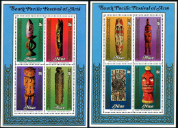 Niue 265ad-268ad, 268e-268h Sheets, MNH. South Pacific Festival Of Arts, 1980. - Niue