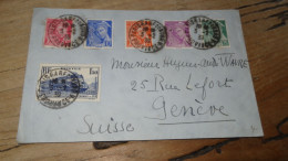 Enveloppe Paris Gare Nord Province 1939 ............BOITE1.......... 525 - 1921-1960: Modern Tijdperk