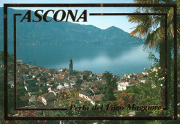 1 AK Schweiz / Switzerland * Blick Auf Ascona Am Lago Maggiore - Luftbildaufnahme * - Ascona