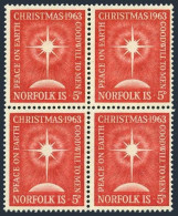 Norfolk 65 Block/4, MNH. Michel 56. Christmas 1963. Star Of Bethlehem. - Isola Norfolk