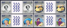 Norfolk 364-367 Gutter, MNH. Michel 364-367. Queen Mother 85th Birthday, 1985. - Isla Norfolk