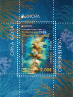 Montenegro.2024.Europa CEPT.Underwater Fauna And Flora.s/s ** . - 2024