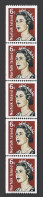 Norfolk 118A Coil Strip/5, MNH. Michel 123. Queen Elizabeth II, 1971. - Norfolk Island