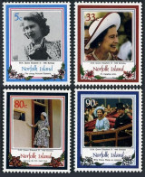 Norfolk 385-388, MNH. Michel 386-389. Queen Elizabeth II, 60th Birthday, 1986. - Norfolk Eiland