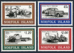 Norfolk 581-584, MNH. Mi 589-592. World War II Victory, 50th Ann.1995. Vehicles. - Isola Norfolk