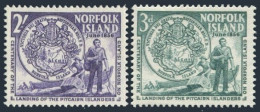 Norfolk 19-20, MNH. Michel 21-22. Seal, First Settlers-centenary, 1956. - Norfolkinsel