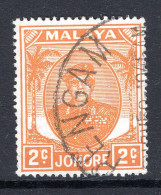 Malaysian States - Johore - 1949 Sultan Sir Ibrahim - 2c Orange Used (SG 134) - Johore