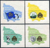 Norfolk 225-228 Self-adhesive, MNH. Mi 208-211. Girl Guides, 50th Ann. 1978. - Isola Norfolk