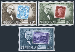 Norfolk 246-248, 248a Sheet, MNH. Michel 230-232, Bl.2. Sir Rowland Hill, 1979. - Norfolkinsel