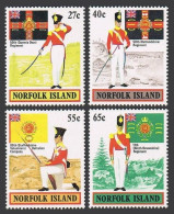 Norfolk 302-305, MNH. Michel 298-301. British Army Uniforms, 1982. - Ile Norfolk