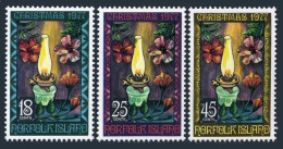 Norfolk 219-221, MNH. Michel 202-204. Christmas 1977. Hibiscus, Whaler's Lamp. - Norfolkinsel